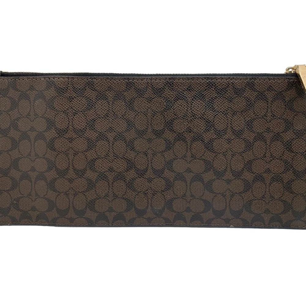 Coach Signature Brown Pouch - Picture 5 of 6